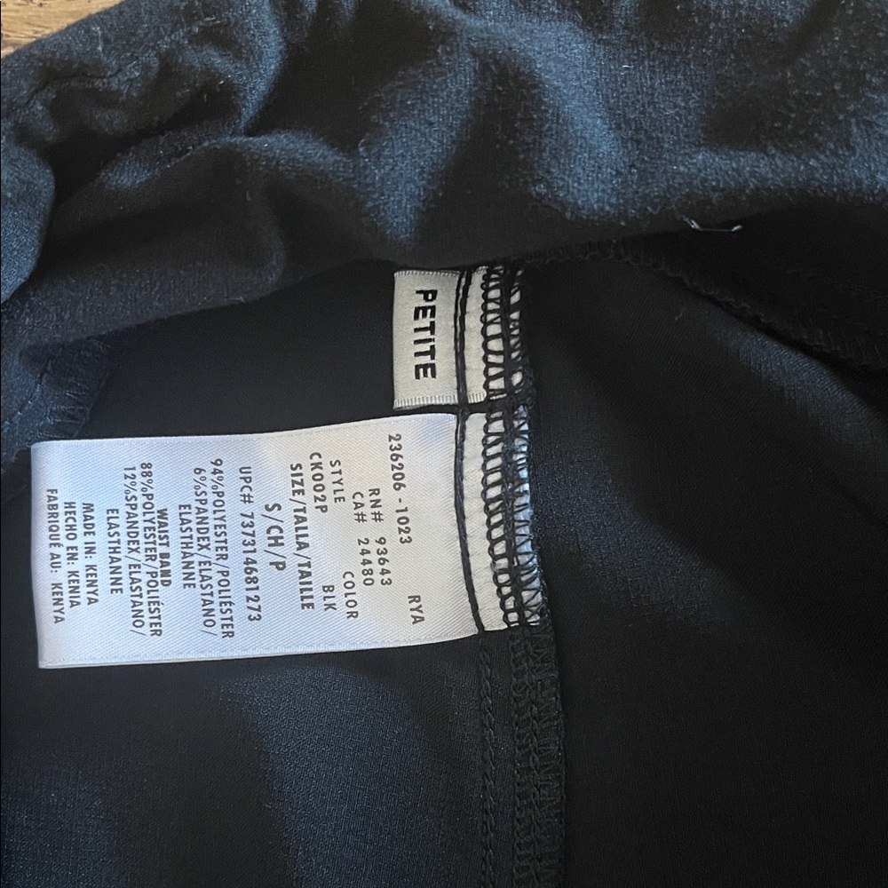 Cherokee Black Straight Leg Pants